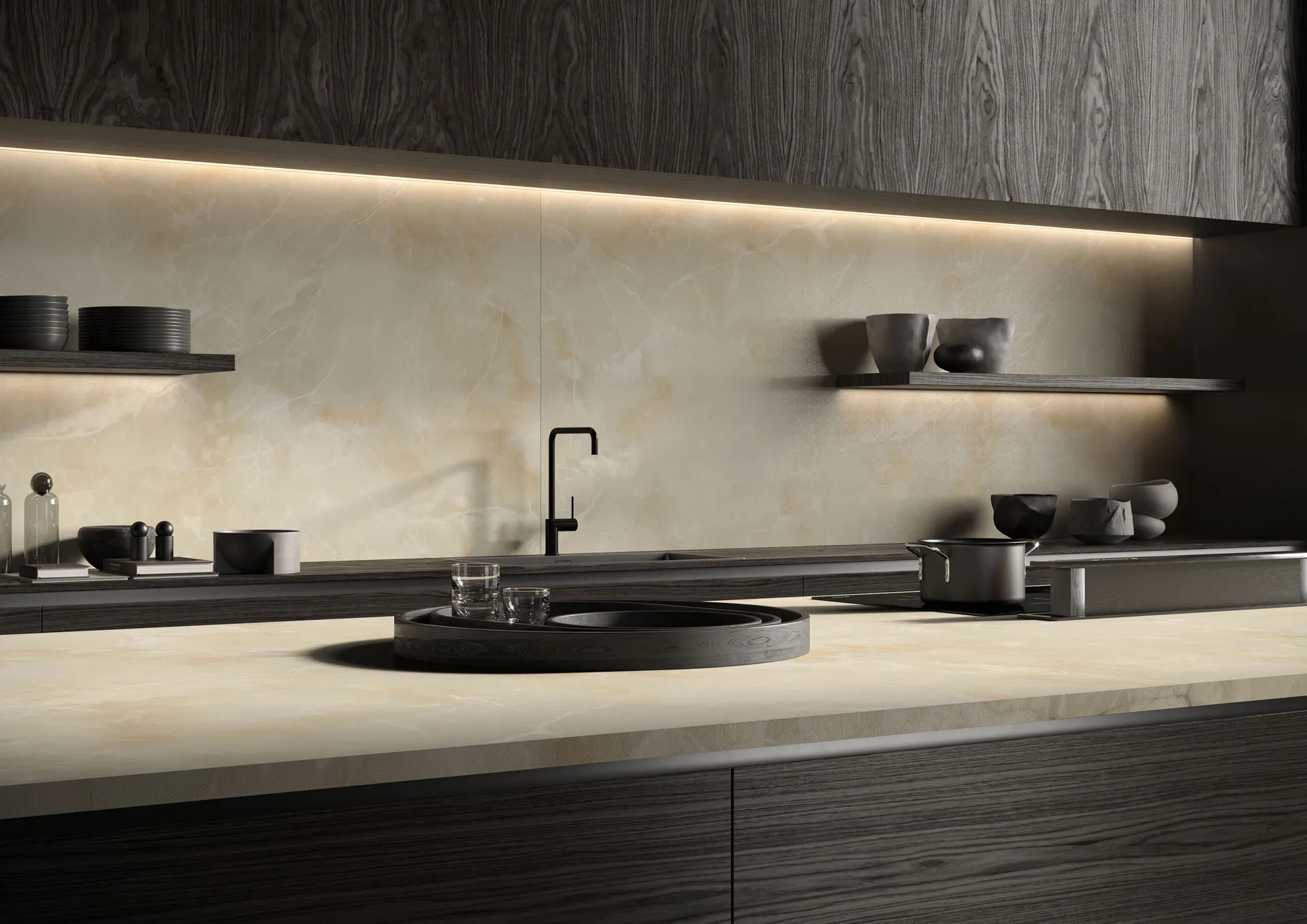 Lamborghini porcelain kitchen island